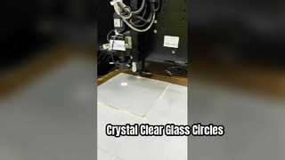 2 mm ultraklarer, lasergeschnittener Kreis aus Glas