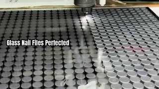 Nagelfeile, Laserschneiden von Glas