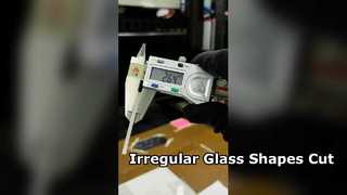 3-mm-Saphirglas-Laserschneiden für unregelmäßige Formen