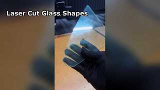 4 mm F grünes Glas, unregelmäßige Form