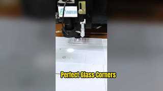 2 mm dickes, ultraweißes Glas, lasergeschnitten mit abgerundeten quadratischen Ecken