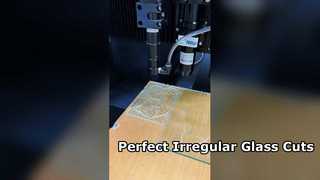3 mm starkes Laserschneiden von geprägtem Glas für unregelmäßige Formen