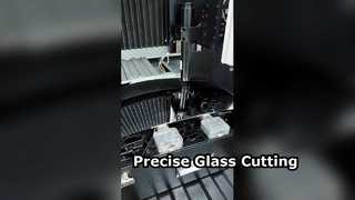 Laserschneiden von 2 mm grünem Glas für unregelmäßige Formen