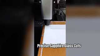 1,5 mm großes, lasergeschnittenes, quadratisches Saphirglas